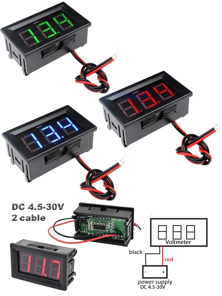 Voltimetro digital de panel